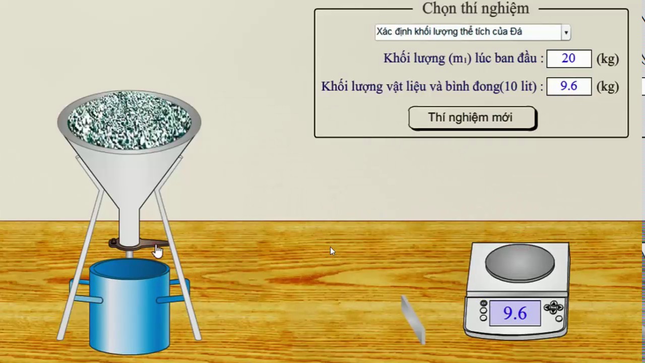 Chỉ với những dụng cụ cơ bản có thể xác định được trọng lượng riêng của cát