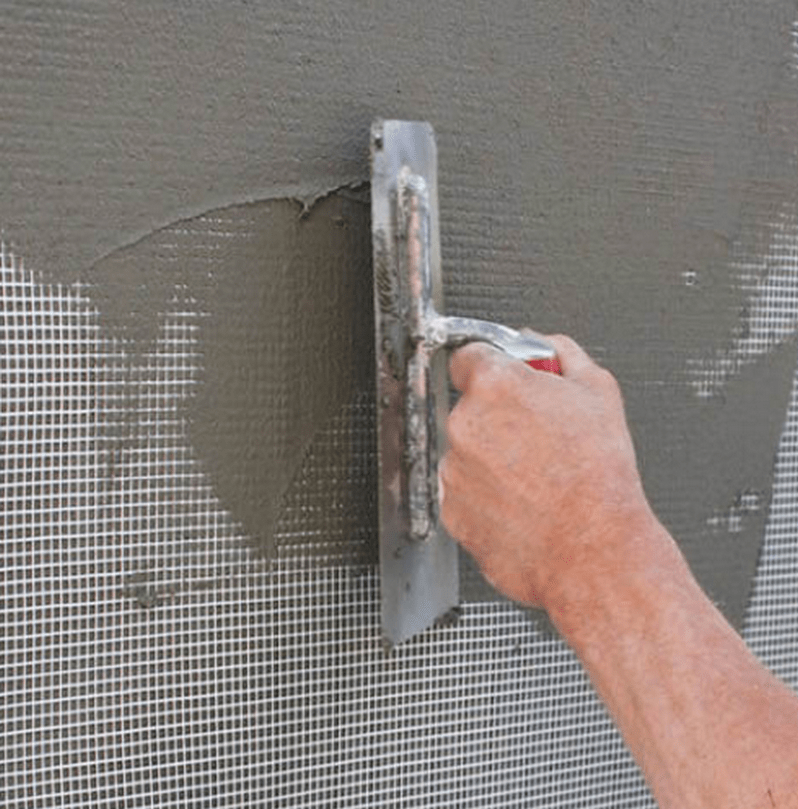 Sử dụng lưới trát hạn chế tối đa tình trạng nứt tường sau thi công.