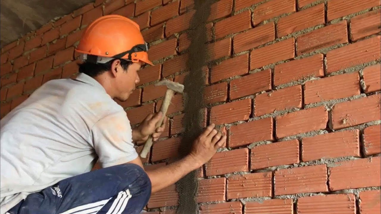 Hình ảnh thực tế lưới trát được ứng dụng trong công trình dân dụng.