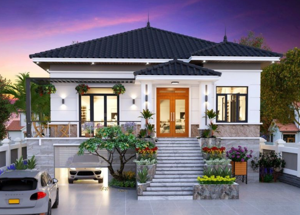 Biệt thự có tầng bán hầm