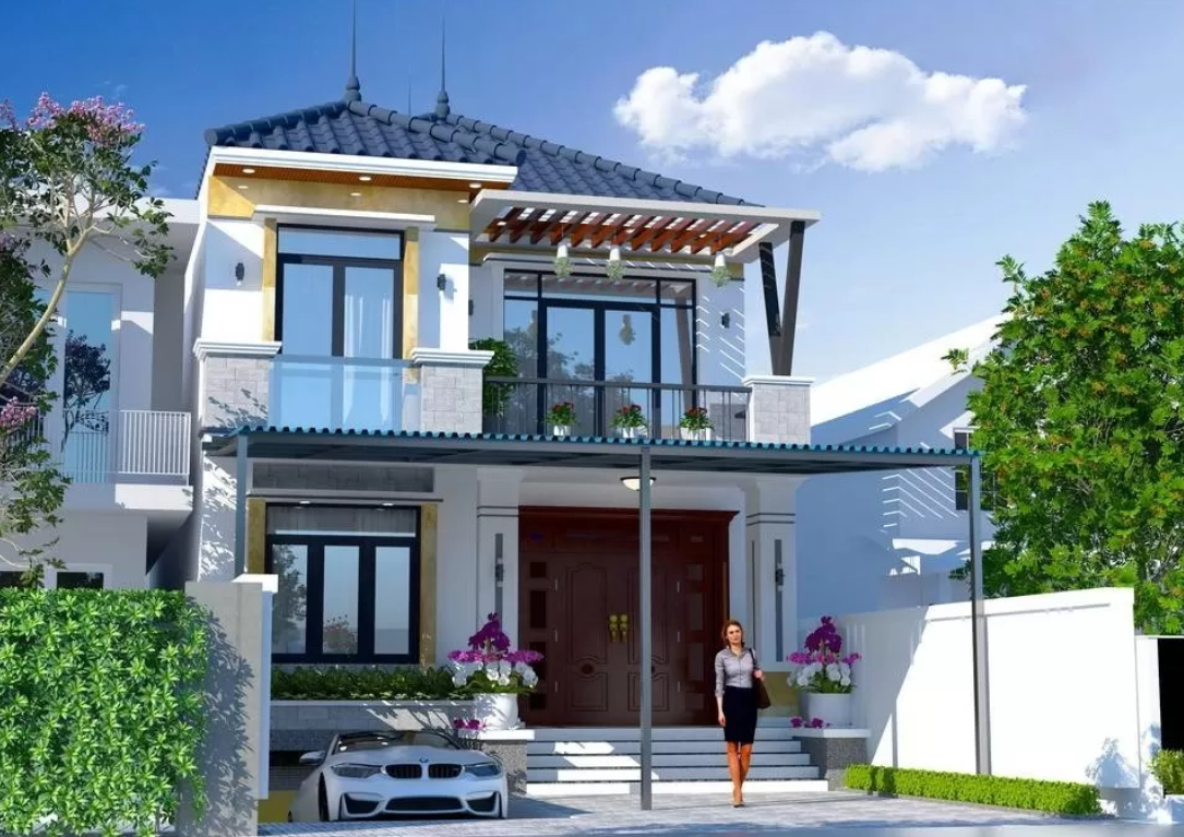 Nhà 2 tầng 1 bán hầm