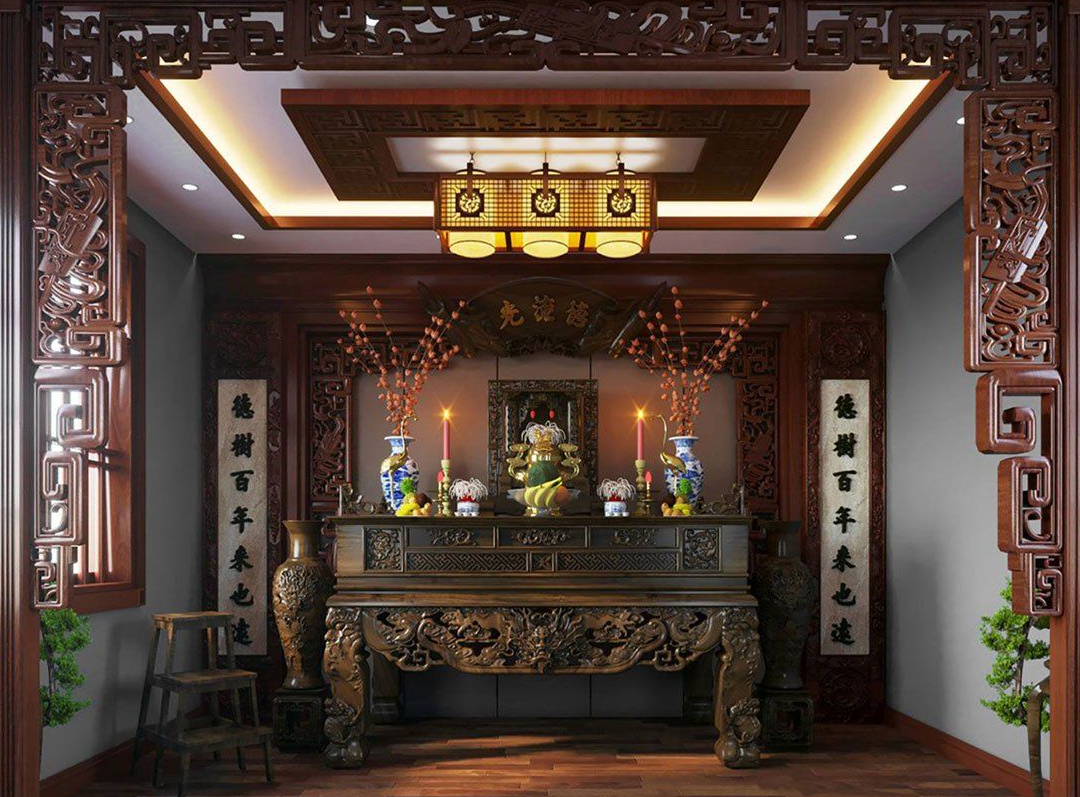 Phòng thờ cho biệt thự