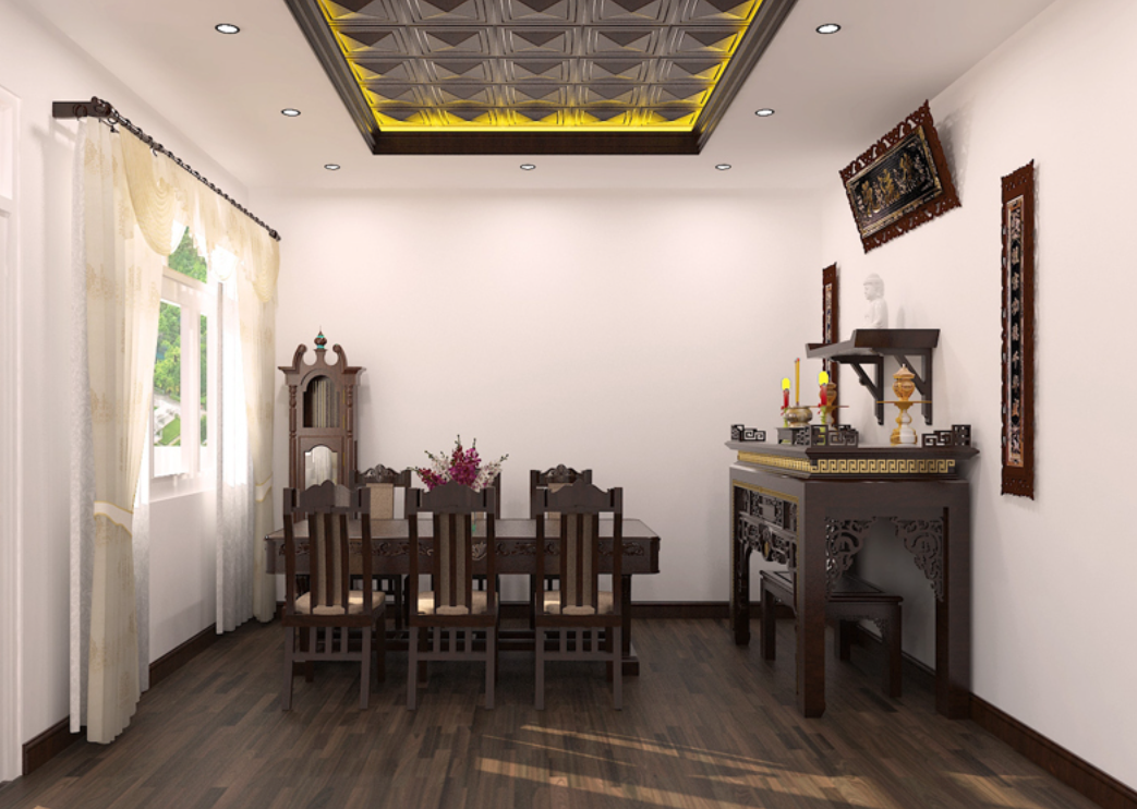 phòng thờ trên sân thượng