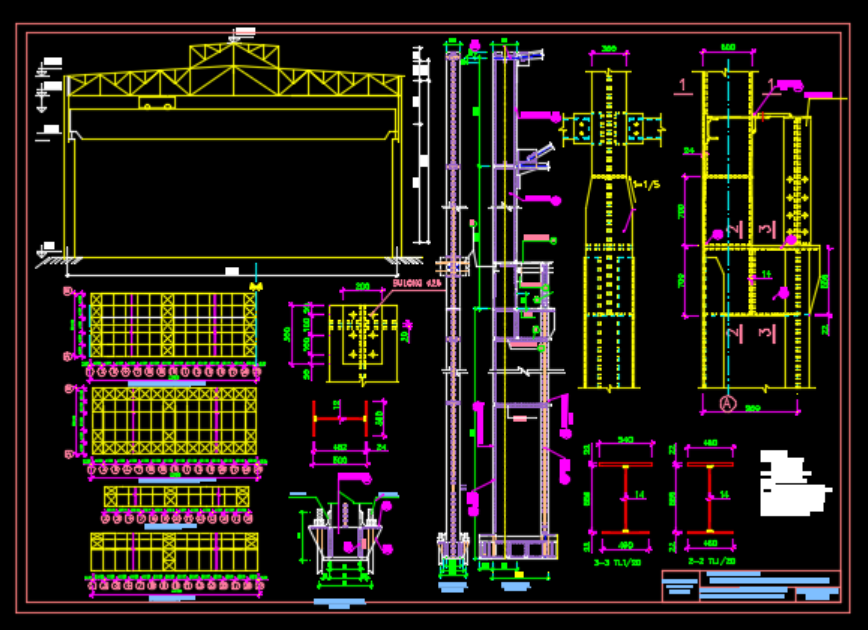 bản vẽ kết cấu thép