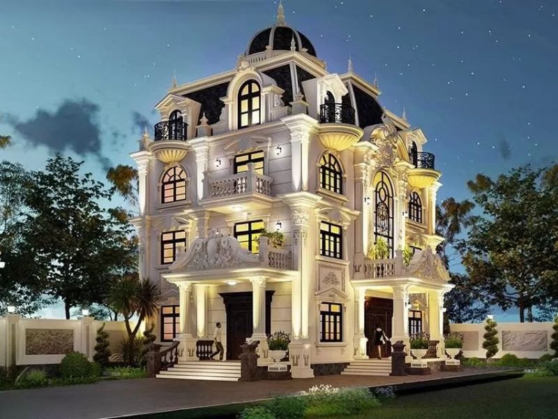 biệt thự cổ điển Châu Âu 