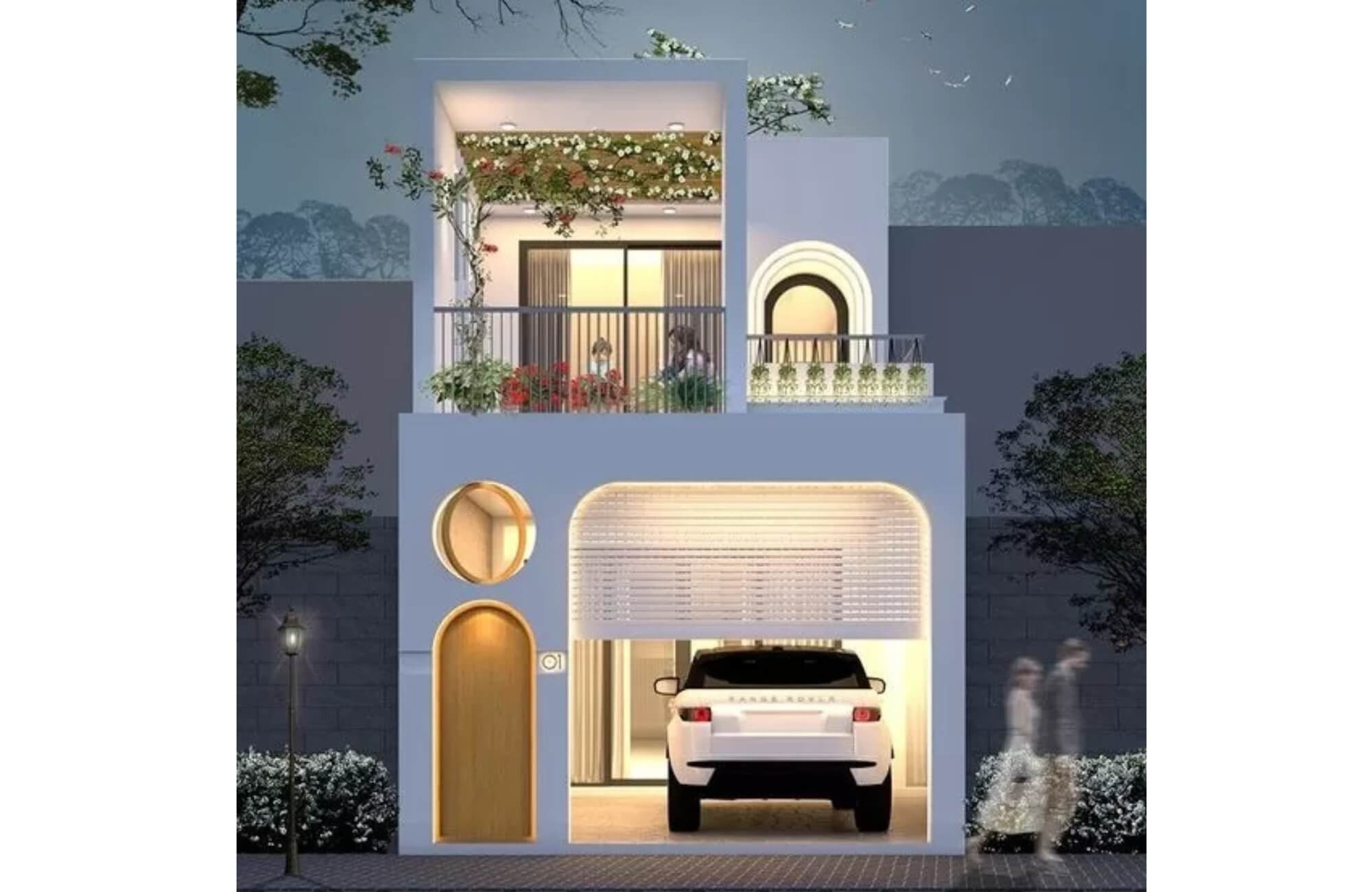 Nhà lệch tầng hiện đại