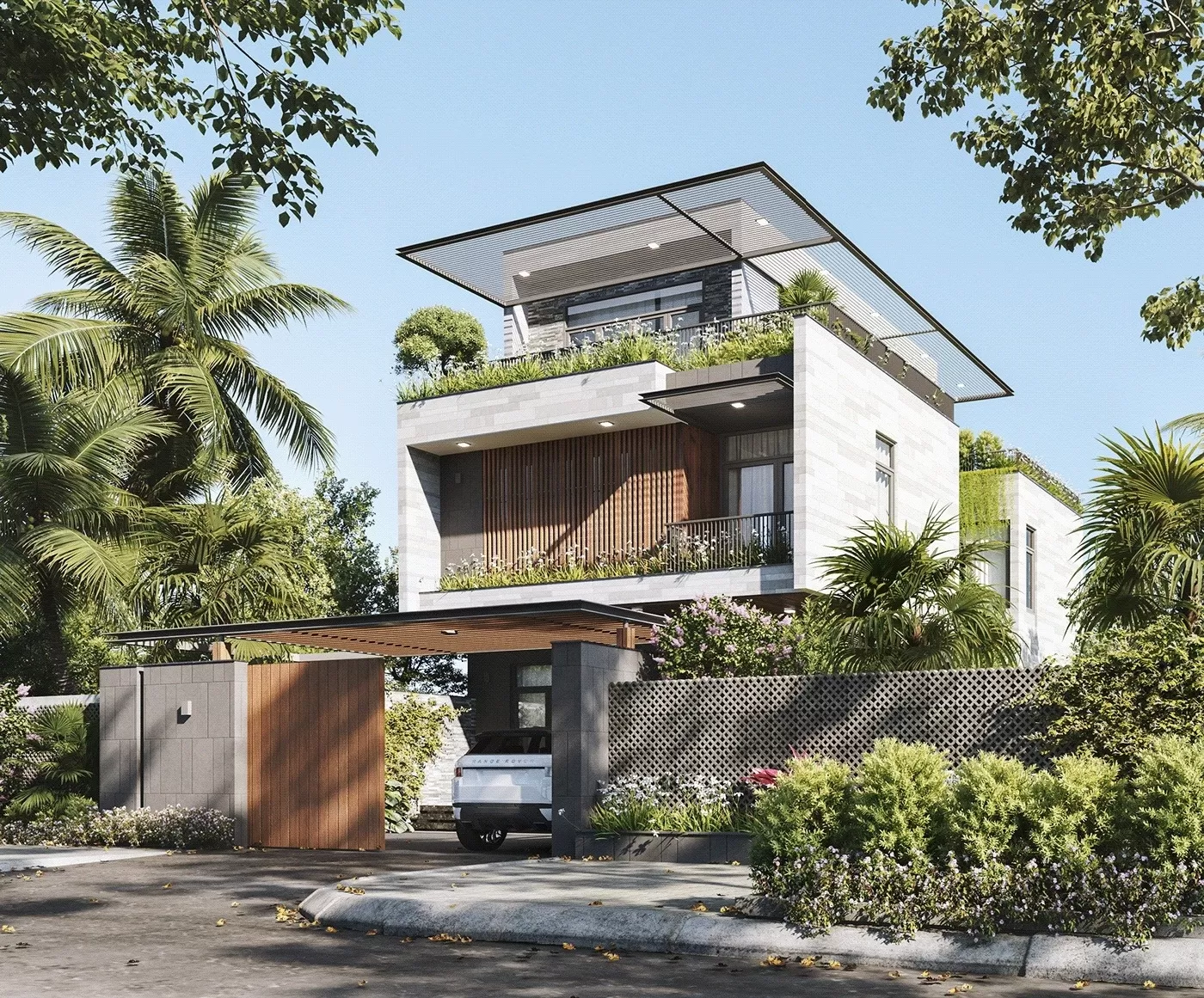 Nhà lệch tầng tân cổ điển