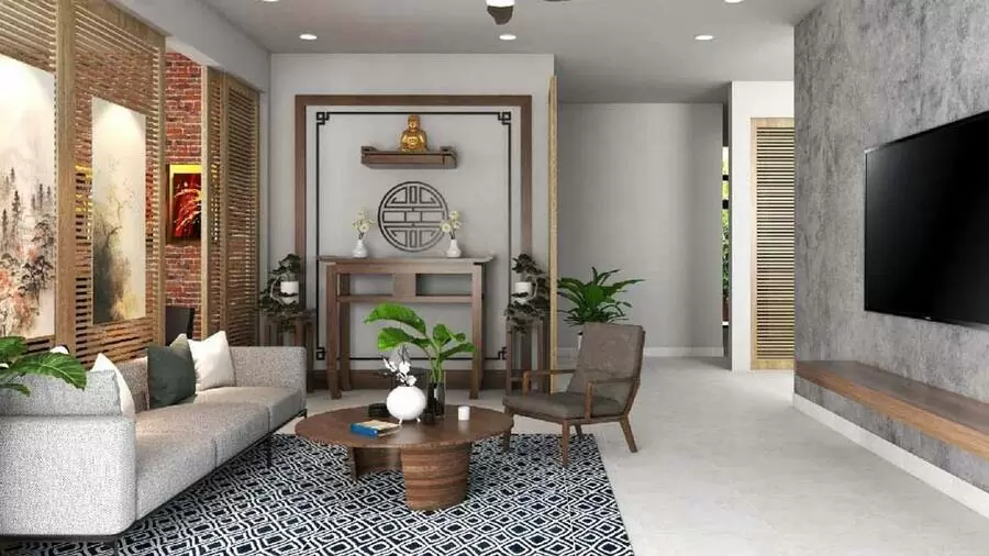 Vị trí đặt phòng thờ trong phòng khách nhà phố, nhà ống