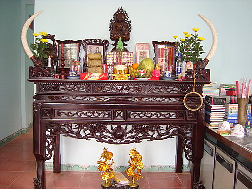 Vị trí đặt phòng thờ trong phòng khách 